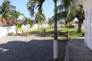 Un jardín fuera de Hotel Lunazul In Costa Esmeralda