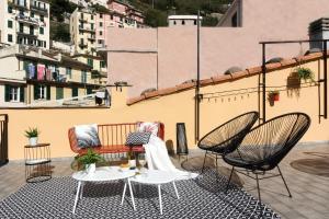Balkón nebo terasa v ubytování Cà Vivaldi penthouse 5terreparco