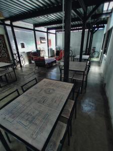 Zona de estar de Rey Lagarto Hostel