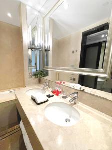 Koupelna v ubytování Lv Shou Hotel