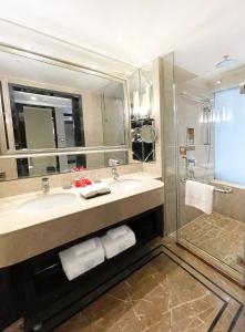 Koupelna v ubytování Lv Shou Hotel