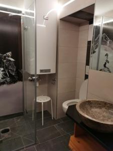 Kupatilo u objektu Hotel - Apartment Sonnblick