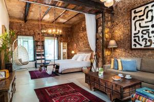 Posezení v ubytování Trieste Neve Tzedek Boutique Suites Tel Aviv