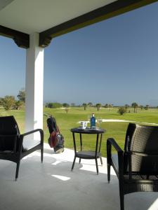 Uma área de estar em Parador de Málaga Golf