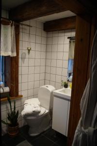 Ett badrum på Vita Krala