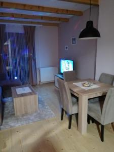 Televiisor ja/või meelelahutuskeskus majutusasutuses Apartmani Sredojevic