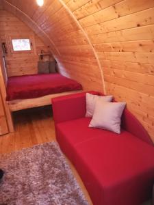 Postel nebo postele na pokoji v ubytování Vila Jelena - BUNGALOV