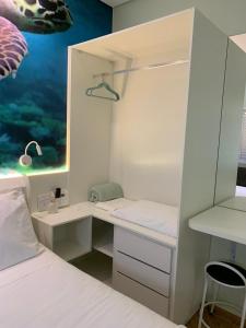 Postel nebo postele na pokoji v ubytování Suite Turtle