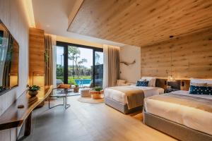 Posezení v ubytování Sunshine Yi Hotel Haitang Bay, Sanya, previously a 1 Hotel + 180 fotografií