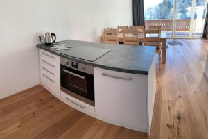 Kuchyňa alebo kuchynka v ubytovaní Apartman Hechlstein v Tauplitz + 22 fotografií