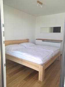 Posteľ alebo postele v izbe v ubytovaní Apartman Hechlstein v Tauplitz