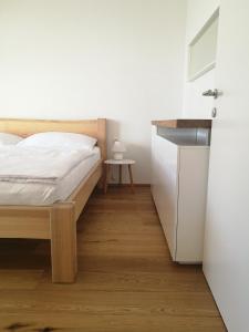 Posteľ alebo postele v izbe v ubytovaní Apartman Hechlstein v Tauplitz