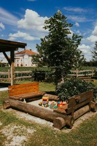 Zahrada ubytování Treehouse Drevesna hiška Štrkovo gnezdo Ranč Jureš