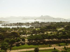 a view of the city and the water at Diamond Hotel in Rio de Janeiro
