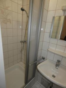 Koupelna v ubytování Gästezimmer Gombotz