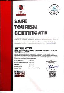 Um certificado, prémio, placa ou documento mostrado em Butik Ertur Hotel