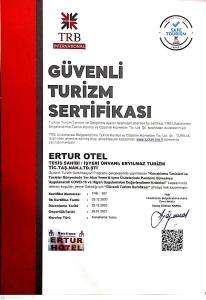 Um certificado, prémio, placa ou documento mostrado em Butik Ertur Hotel
