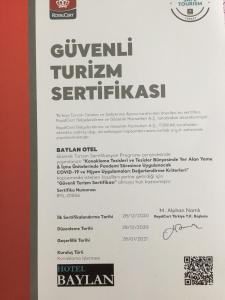 a menu for the german tourism seminar in serbia at Hotel Baylan Basmane in İzmir