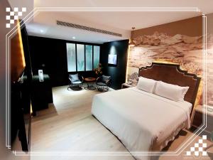 Letto o letti in una camera di 浪琴Motel文創旅館