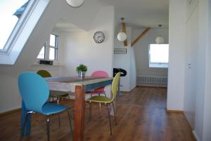 Ruang duduk di Altenbochumer Apartment