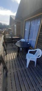 Balkón nebo terasa v ubytování Cabaña Horcon