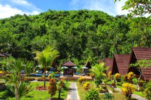 Zahrada ubytování Mahaloka Valley Nusa Penida
