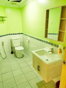 Lotus Desaru G510 by JSS في Bandar Penawar: حمام مع مرحاض ومغسلة