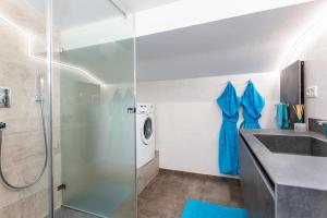 Koupelna v ubytování Ferienwohnung Steinplatte + 7 fotografií