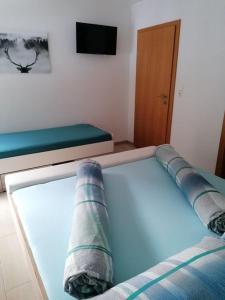 Postel nebo postele na pokoji v ubytování Appartementhaus Gleirscher