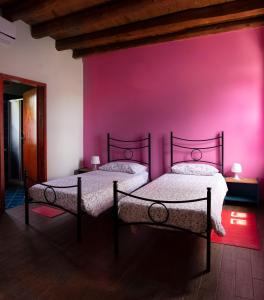 Posteľ alebo postele v izbe v ubytovaní B&B Al Vecchio Confine