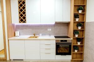 Kitchen o kitchenette sa Apartman Happy day Divčibare