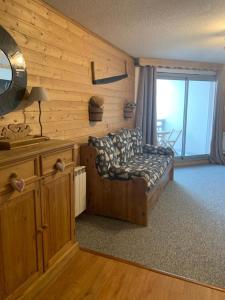 Posezení v ubytování Kandahar 202 - Les Deux Alpes- Plein centre-station, 32m2