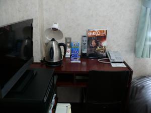TV a/nebo společenská místnost v ubytování Matsue Urban Hotel Lake Inn