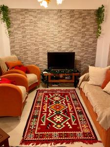 Et opholdsområde på Ephesus Holiday House