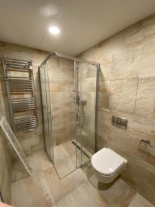 Et badeværelse på Apartment David O2 Arena Prague