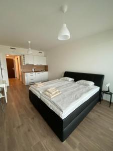 Postel nebo postele na pokoji v ubytování Apartment David O2 Arena Prague