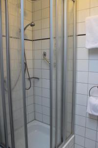 Koupelna v ubytování Hotel Rosmarin