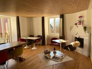 Posezení v ubytování Espace Entre Ciel & Terre