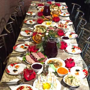 Možnosti snídaně pro hosty v ubytování Садиба" У Василя"