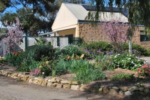 a garden of flowers in front of a house at Brayfield Cottage in Murray Bridge +9 photos
