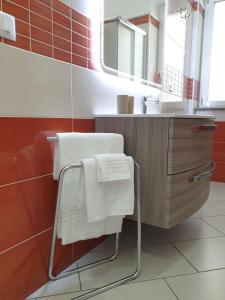 Kúpeľňa v ubytovaní Casetta Costabile