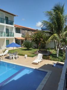 Bazén v ubytování Pousada Sky Beach Flat nebo v jeho okolí