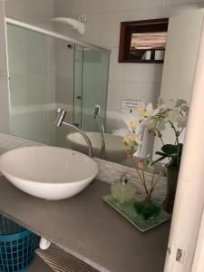Kupatilo u objektu Casa Branca do Paiva