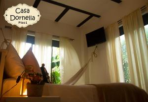 TV a/nebo společenská místnost v ubytování Casa Dornella - Casa de Hospedaje