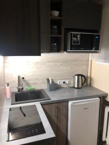 Kuchyň nebo kuchyňský kout v ubytování Narva mnt 23’’