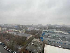 an aerial view of a city with buildings at BYSmartHouse in Kyiv