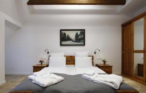 Кровать или кровати в номере Высота 589