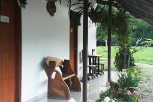 Aed väljaspool majutusasutust San Juan de los Guayabos