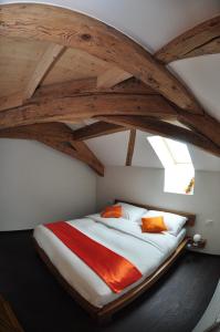 Posteľ alebo postele v izbe v ubytovaní Le Relais du Château Monney