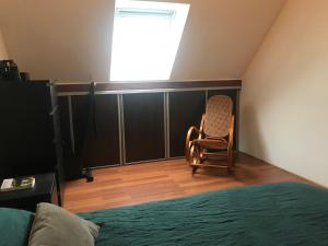 Postel nebo postele na pokoji v ubytování Maison bord de mer normandie